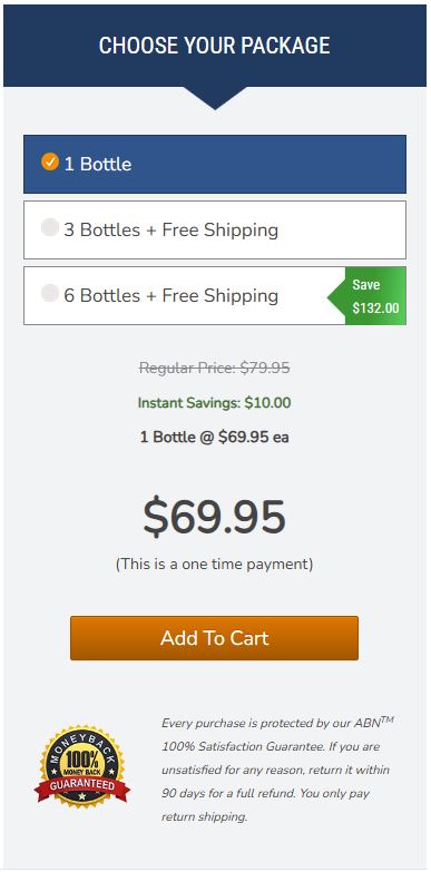 Advanced Vision Formula 1 bottle price
