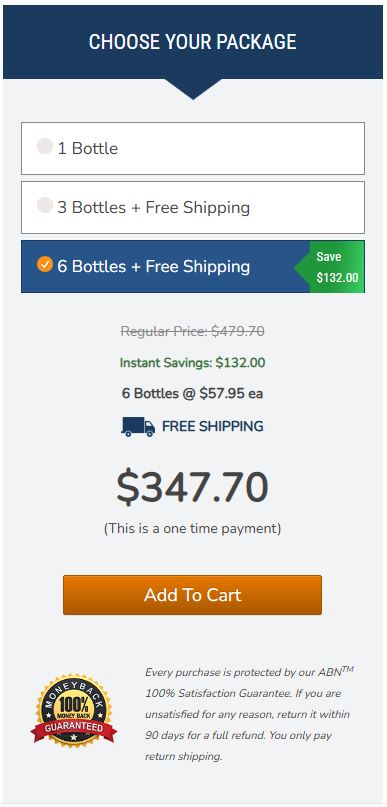 Advanced Vision Formula 6 bottle price